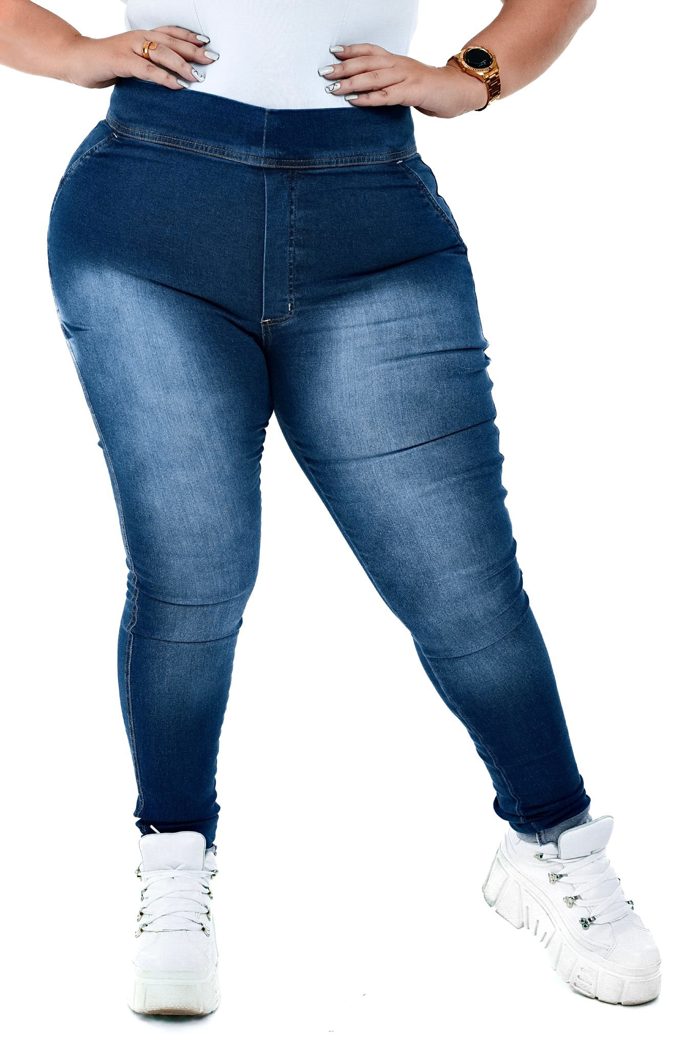 Calça Jeans Plus Size - Extreme Power Comfy Safira