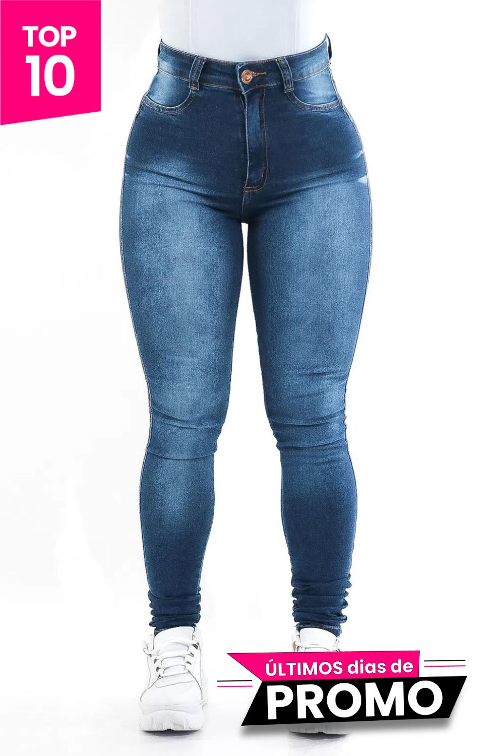 Calça Jeans Feminina - Básica UP Azul Safira